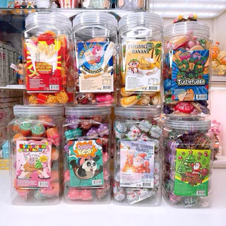 เยลลี่ 3D และ เยลลี่ดับเบิ้ลคู่มีไส้ผลไม้ 1 กระปุก 30 คู่