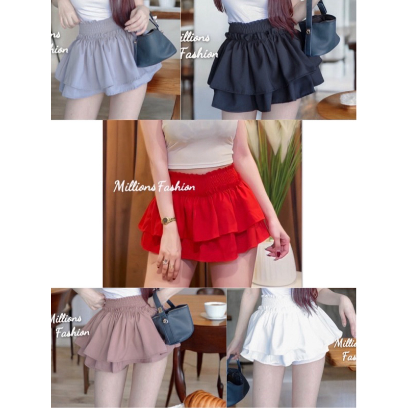 💕ShopBypuy💕กระโปรงชั้นๆสไตล์สาวเวียด 💘สั้นน้า💘