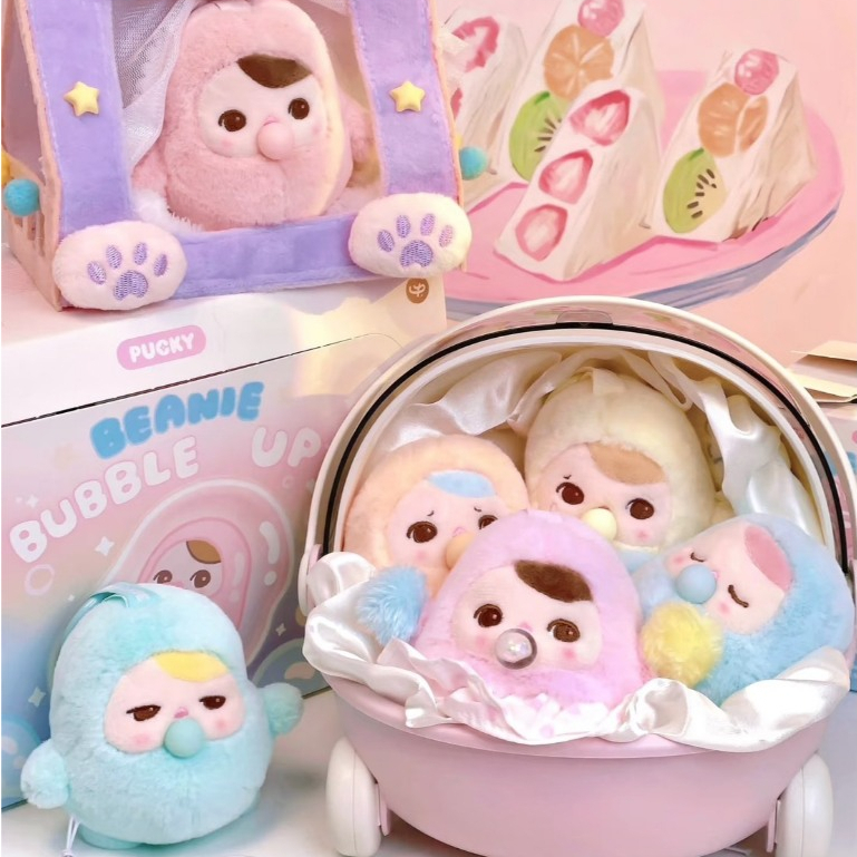 (กดในไลฟ์มีส่วนลด🐣 ) Pucky Beanie Bubble up พวงกุญแจปักกี้ 🎈✨