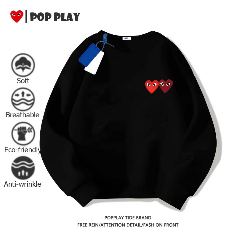 Sweatshirts Play หนา นุ่ม ใส่สบาย ผ้านุ่มใส่สบาย ใส่ได้ทั้งชายและหญิง มี 5 สี อนิเมะ แขนยาว (ส่งเร็ว