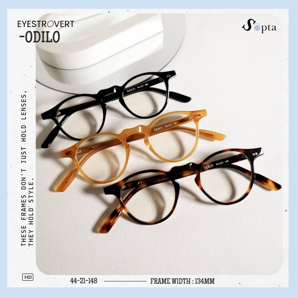 SOPTA OPTICAL | กรอบแว่น แว่นตา EYESTROVERT รุ่น ODILO แว่นกรองแสง เลนส์กรองแสง