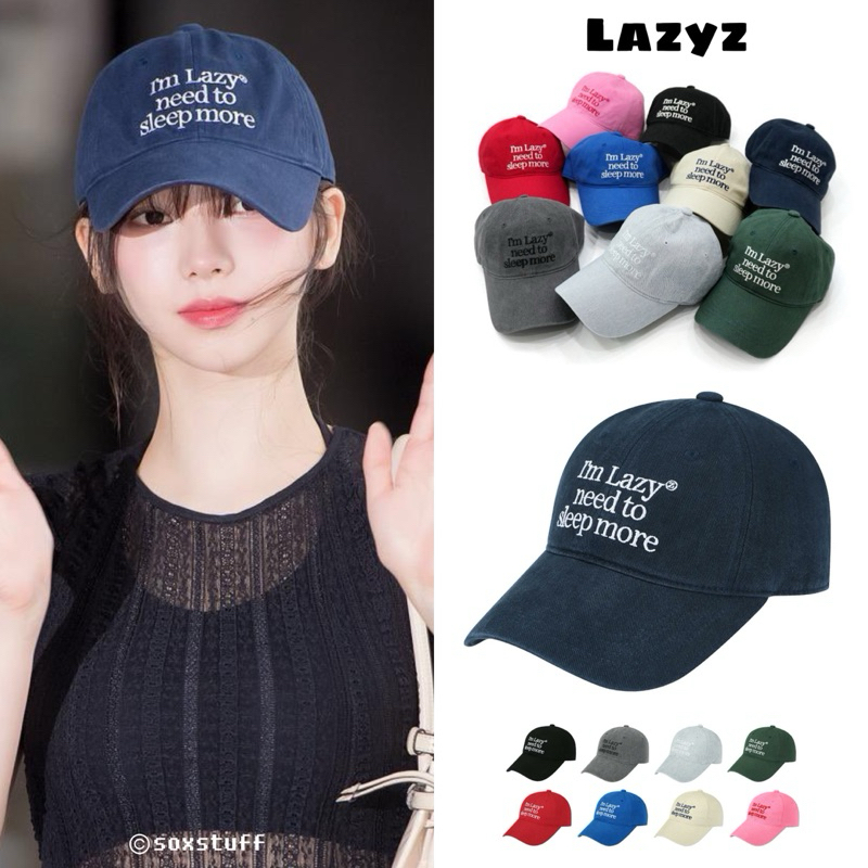[พร้อมส่ง/พรี] หมวก Lazyz Sleep More Washing Ball Cap
