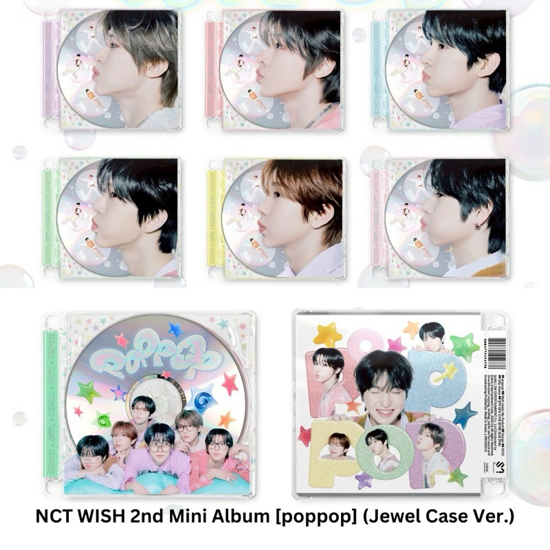 พร้อมส่ง — NCT WISH (엔시티 위시) : 2nd Mini Album [POPPOP] Jewel Ver. เลือกปกได้