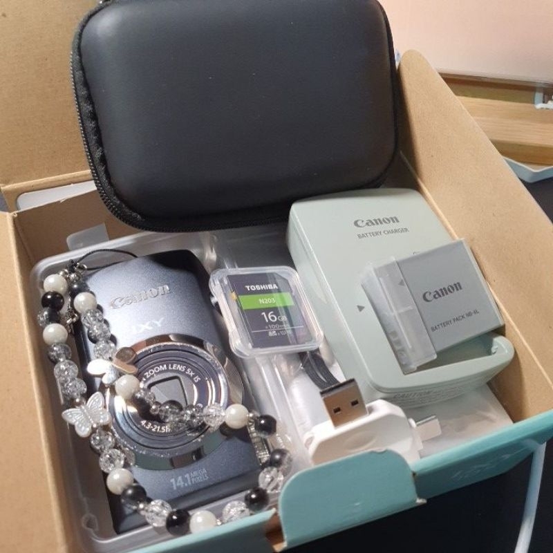 cannon ixy10s ใช้งานน้อย เก็บรักษาอย่างดี  ทำงานเต็มระบบ 🔋 แบตยังอึด 📸 ภาพคมชัด แถม เคส สายคล้อง เมม