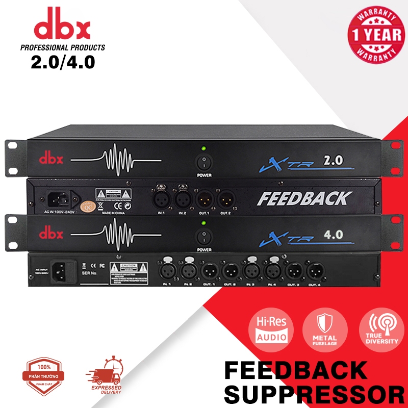 DBX 2.0/4.0/6.0 ตัวเปลี่ยนความถี่การปราบปรามข้อเสนอแนะระดับมืออาชีพ, ป้องกันการหวีดระดับมืออาชีพ, โปรเซสเซอร์เสียงก่อ