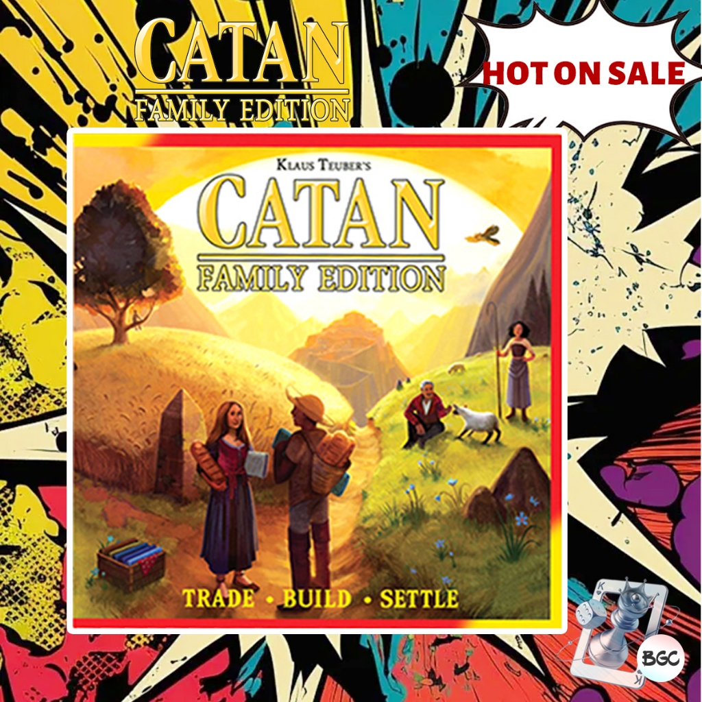 Catan: Family Edition รุ่นโฮม 3-4 คน เหมาะสำหรับอายุ 10 ปีขึ้นไป [Boardgame]