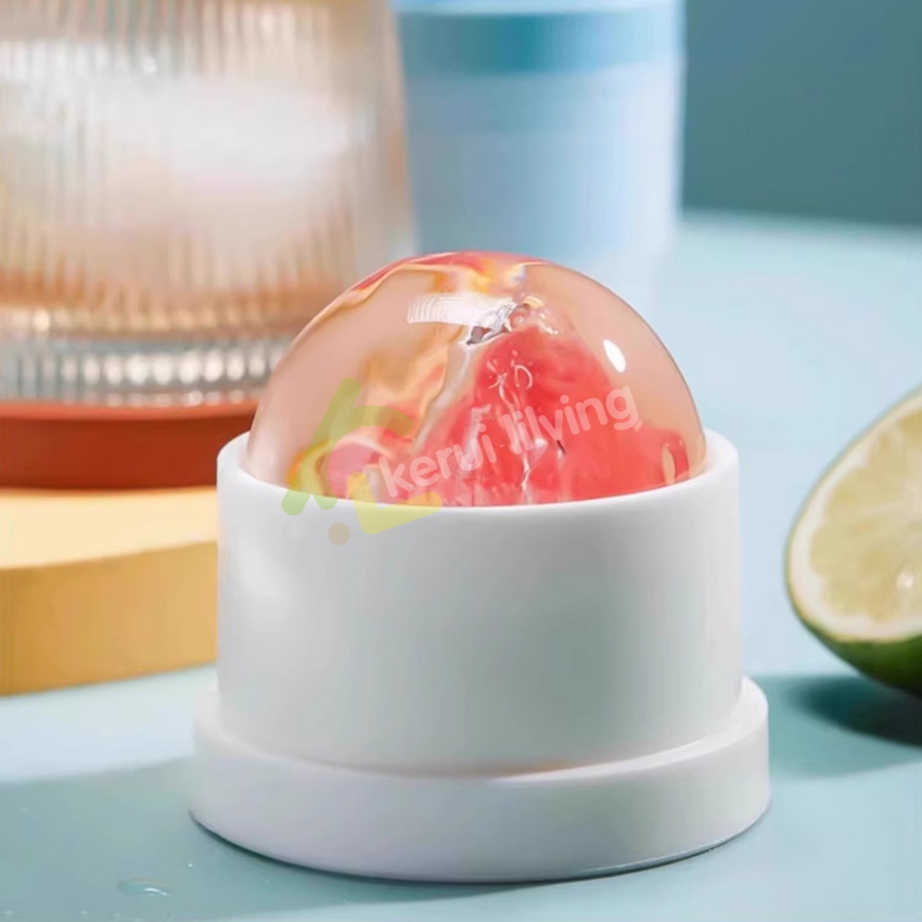 Softkiss แม่พิมพ์น้ำแข็งซิลิโคนขนาดใหญ่ ถาดน้ำแข็ง ก้อนกลม สำหรับทำก้อนน้ำแข็ง ช็อคโกแลต วุ้น พุดดิ้งและอื่นๆ - รูปที่ 4