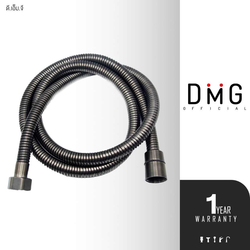 DONMARK | สายฝักบัว/สายชำระ สแตนเลส 304 สีเทา ยาว 120 cm ยืดได้ รุ่น GS-120 – โปรปัง