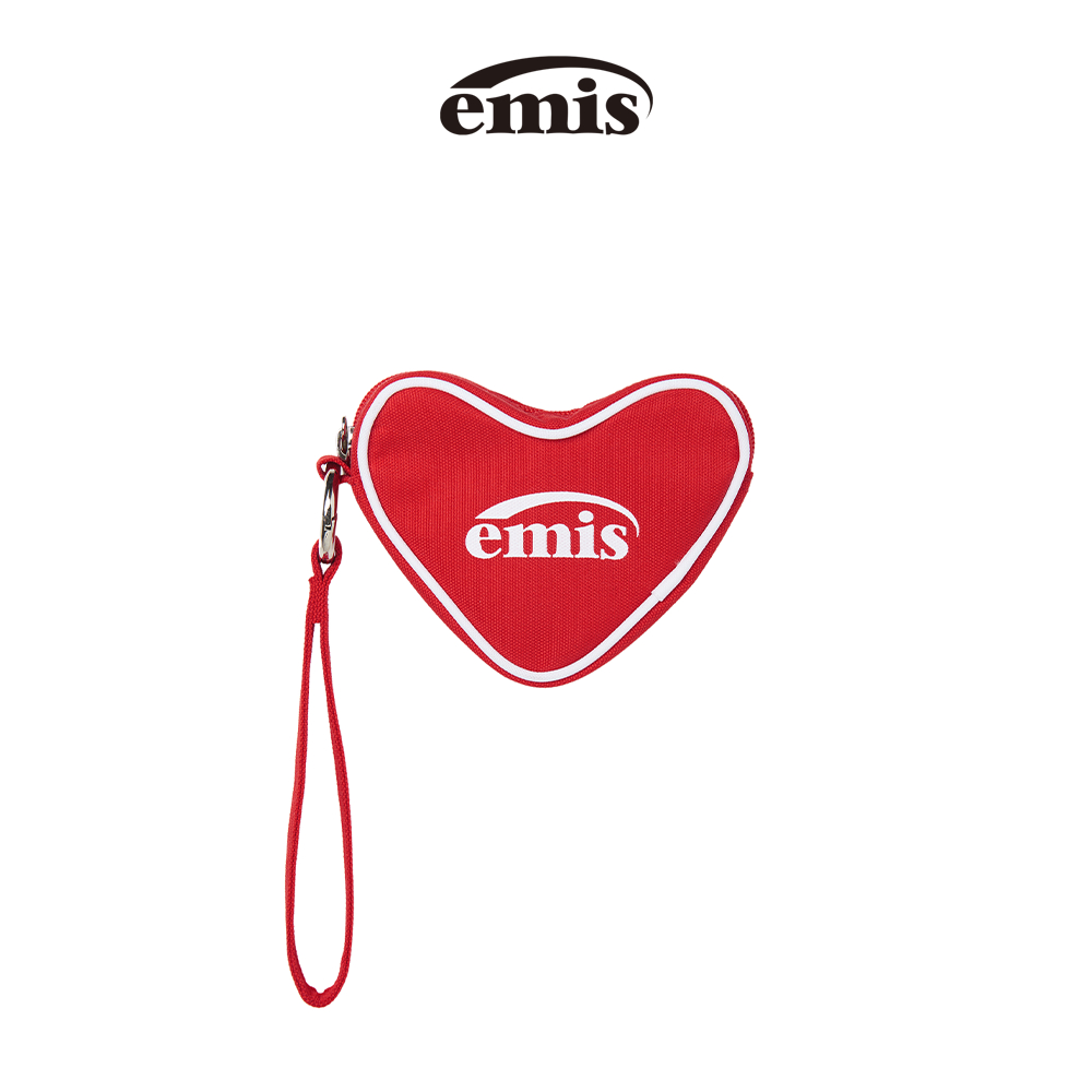 EMIS - HEART KEYRING POUCH (BLUE , PINK , RED)