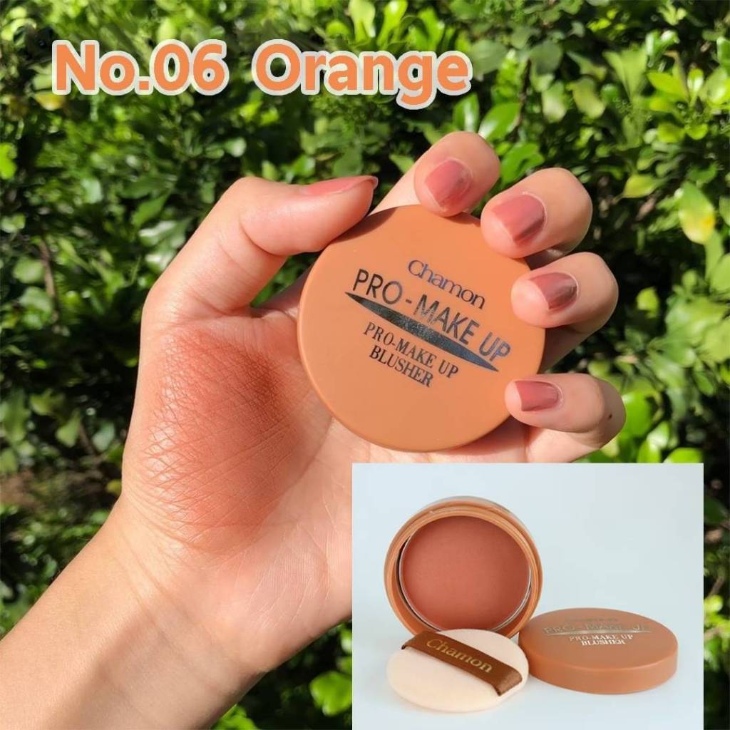 Chamon Pro Make Up Blusher บลัชออนเนื้อแมทท์ เม็ดสีชัด ปัดนิดเดียว ออกแดดสวยสุดๆ