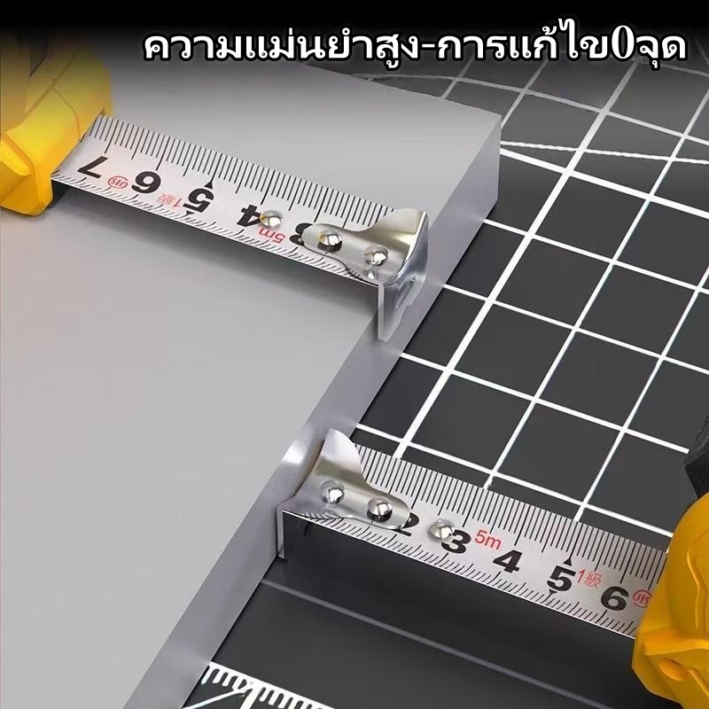 Deli ตลับเมตร หุ้มยาง 3/5เมตร JIS1 ความแม่นยำสูง รูปที่ 3