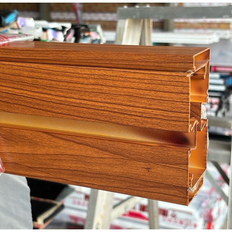 หน้าต่างบานตาย ลายไม้สักทอง บานช่องแสง วงกบหนา4นิ้ว ขนาด 30*120, 30*150, 30*180ซม. - รูปที่ 3