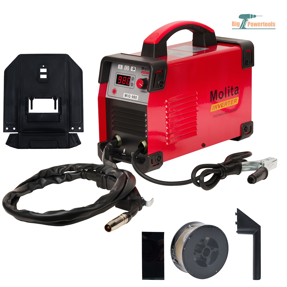 MOLITA ตู้เชื่อม INVENTER ตู้เชื่อมมิกซ์ MIG-980 Updateใหม่ เสียงเบา ประหยัดไฟ ไม่ใช้แก๊สCO2 + ลวดฟล