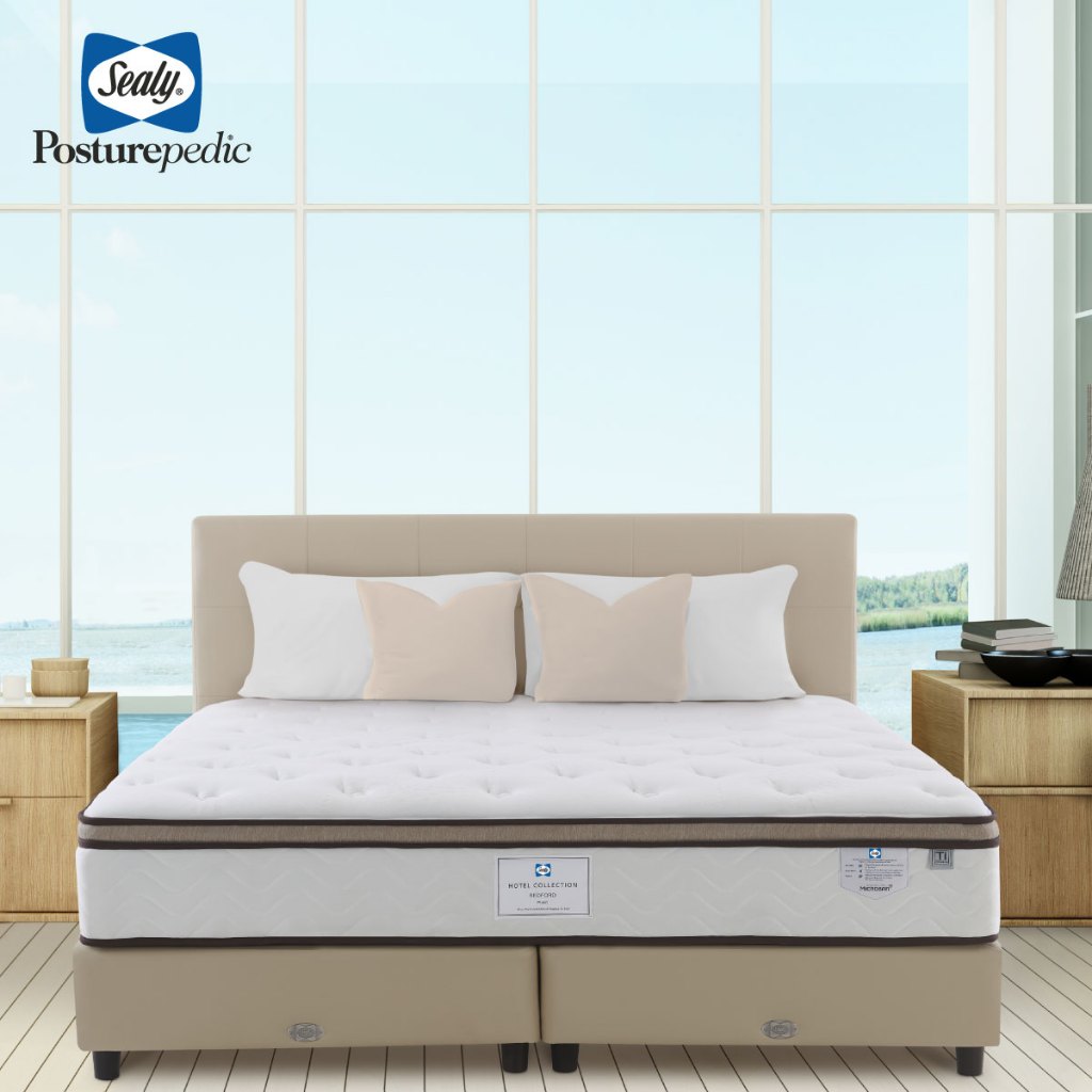 Sealy Hotel Collection ที่นอนรุ่น Bedford พร้อมรับชุดเครื่องนอนและผลิตภัณฑ์บรรจุใยครบเซ็ท