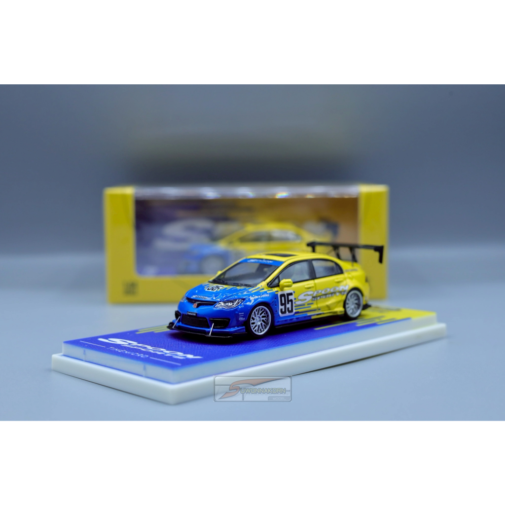 TIMEMICRO 1/64 Honda Civic FD2 Type-R #95 Spoon