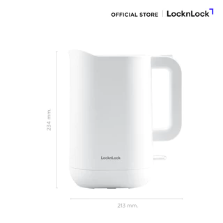LocknLock กาต้มน้ำไฟฟ้า Silent Electric Kettle ความจุ 1.2 ลิตร รุ่น EJK216WHT