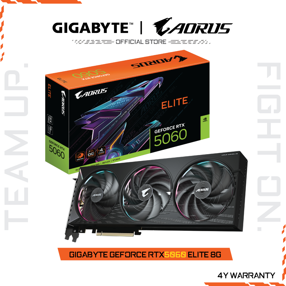 GIGABYTE GeForce RTX 5060 ELITE 8G (VGA Card) GV-N5060AORUS E-8GD-1.0