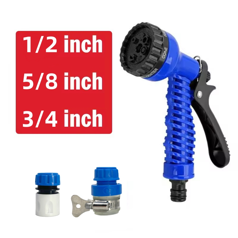 Kujira ยี่ห้อ ชุดสายยาง 4 หุน (1/2") 5 หุน (5/8") 6 หุน (3/4") พร้อมอุปกรณ์เสริม 3 ชิ้นฟรี