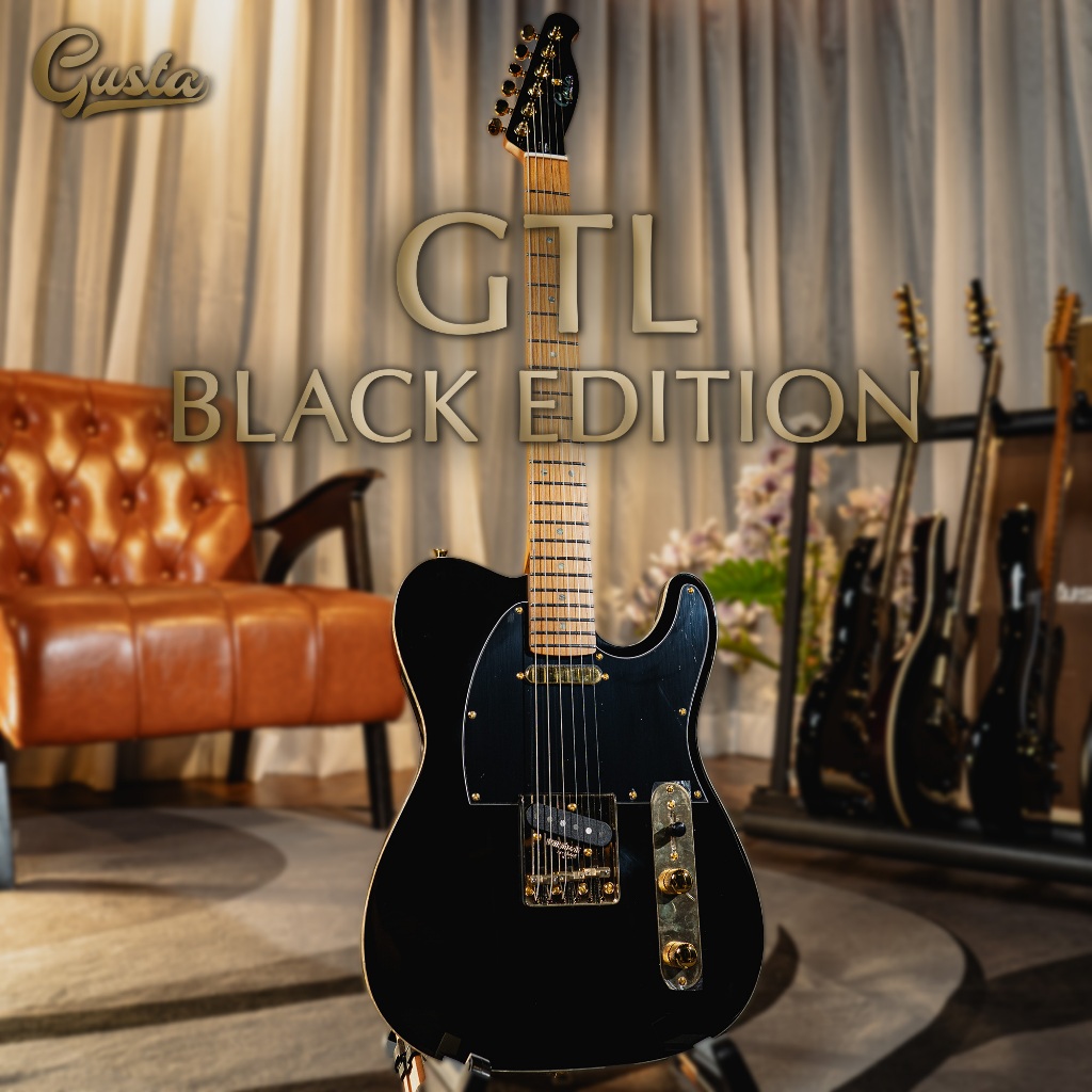 Gusta GTL Black Edition กีตาร์ไฟฟ้า Gusta GTL Standard Black Edition กีต้าร์ไฟฟ้า Music Arms