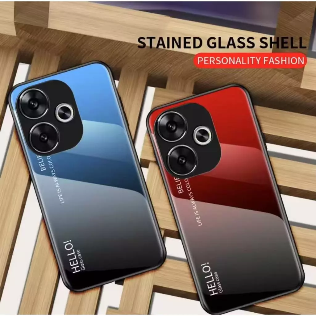 Case A5pro เคสกันกระแทก ไล่สี สำหรับ Oppo A5 Pro เคสกระจก ขอบนิ่ม TPU CASE