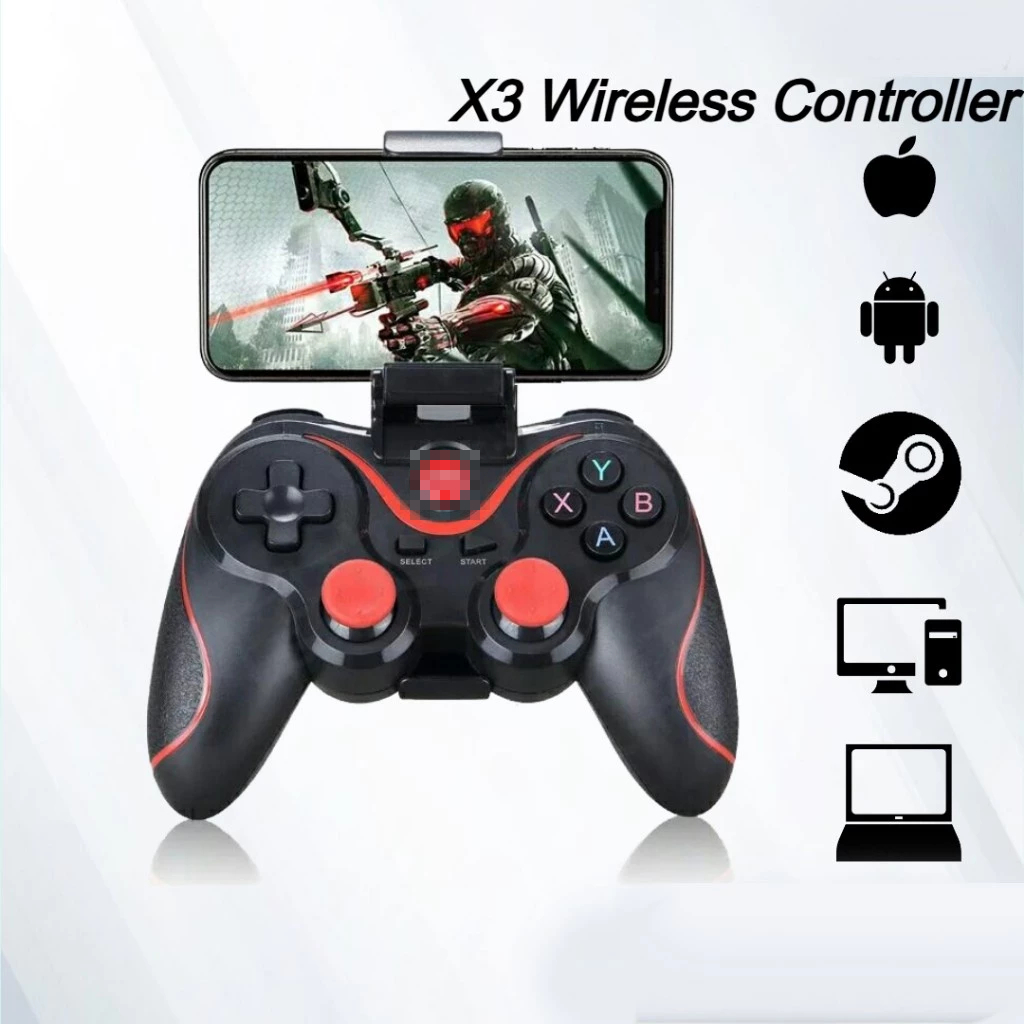 BW Tool  X3 Bluetoothจอยเกมไร้สาย จอยเกมส์ คอนโทรลเลอร์ บลูทูธ คอนโทรลเลอร์เกมไร้สาย พร้อมที่ใส่โทรศัพท์ - รูปที่ 4