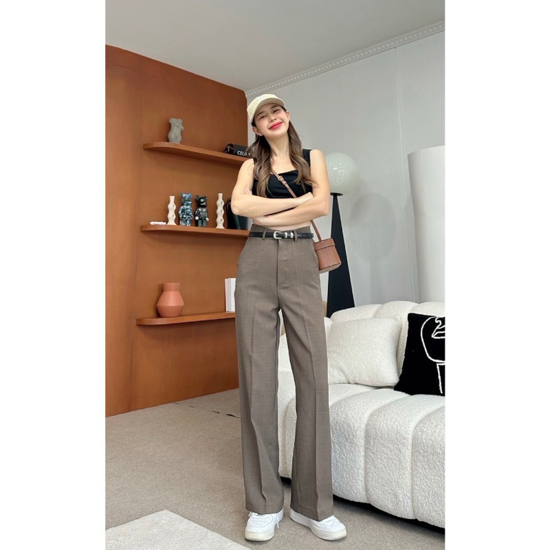 กางเกงทรงกระบอกกลาง Luxury จากแบรนด์ Sistory