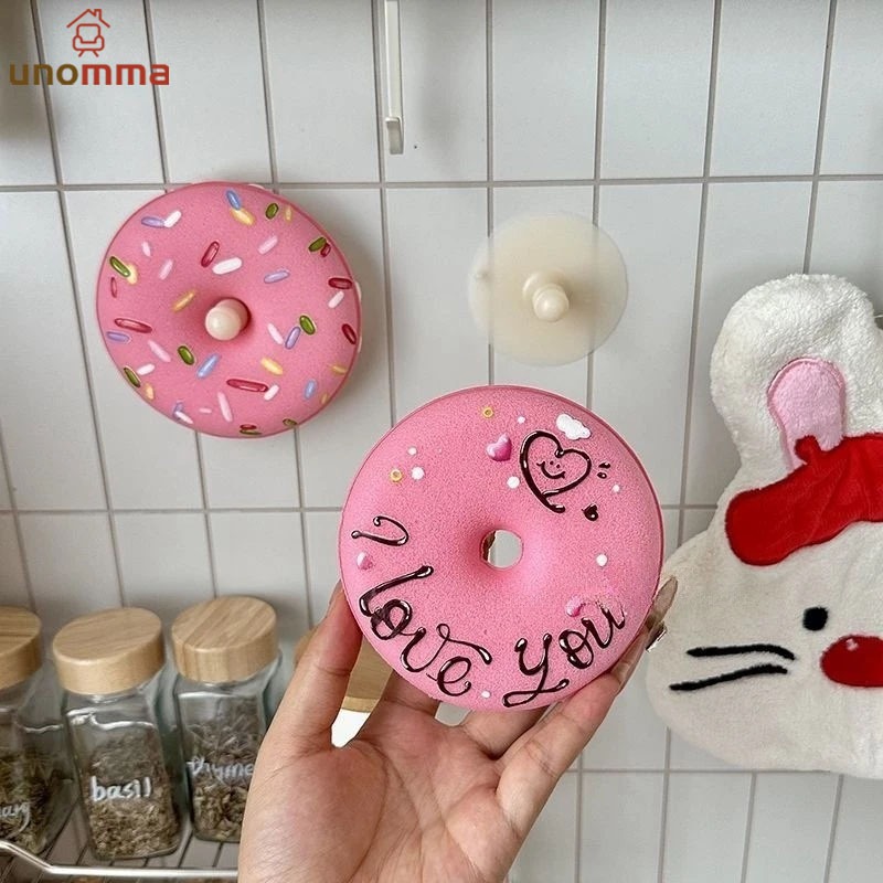 🎈ฟองน้ําล้างจาน รูปร่างโดนัท ฟองน้ําทําความสะอาดห้องครัว unomma