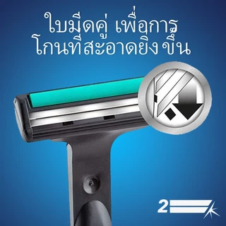 ยิลเลตต์ เวคเตอร์ ใบมีดโกน แพ็ค 4 ชิ้น Gillette Vector Blade 4 Cartridges Refills