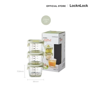 LockLock กล่องแก้วใส่อาหารสำหรับเด็ก Baby Food Container 230 ml. รุ่น LLG509S3