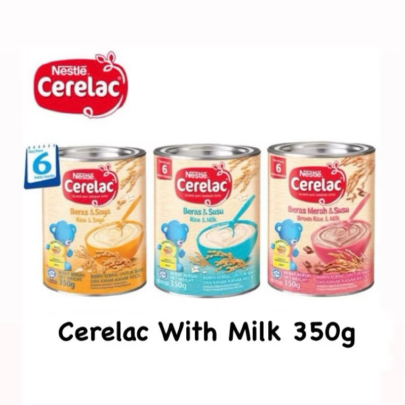 NESTLE  (เนสท์เล่ ) Cerelac Infant Cereals 6 Month Assorted Flavor (350g /500g)