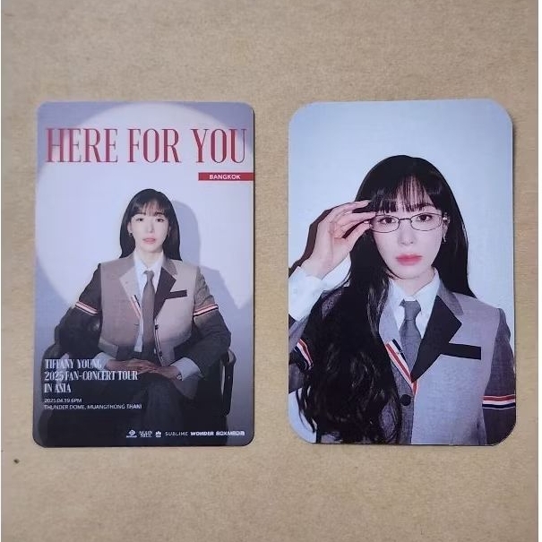 บัตรแข็งที่ระลึก+การ์ดคอนเสิร์ต TIFFANY YOUNG