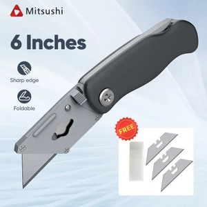 Mitsushi มีดอเนกประสงค์ มีดพก มีดตรง คัดเตอร์  มีดคัตเตอร์ พับได้ คัดเตอร์คมๆ คัตเตอร์เหล็ก