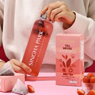 ชาชงเย็น Tea Infuse Red Tea ชาแดงอัสสัมผสมคอลลาเจน กลิ่นกุหลาบและกลิ่นสตอเบอรี่