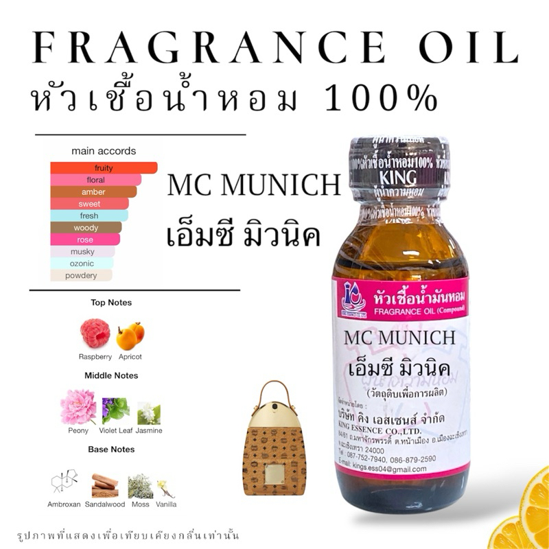 หัวเชื้อน้ำหอม กลิ่น เอ็มซี มิวนิค MC MUNICH
