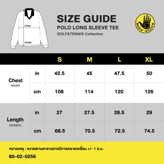 BODY GLOVE “GOLF & TENNIS" Polo Long Sleeves - เสื้อโปโล แขนยาว รวมสี