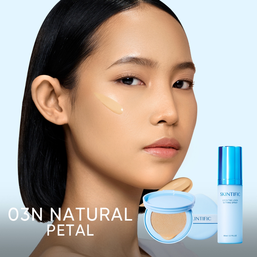 SKINTIFIC 2pcs Matte Cushion  REFILL Setting Spray เซ็ตติ้งสเปรย์ สเปรย์ล็อคเมคอัพ - รูปที่ 5