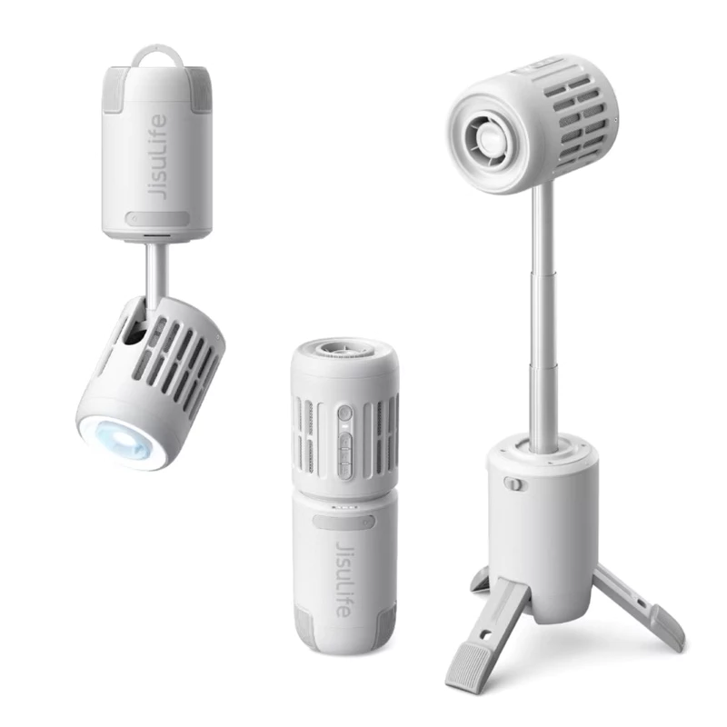Jisulife Outdoor Fan Ultra1 Light Grey พัดลมพกพา thumbnail 3