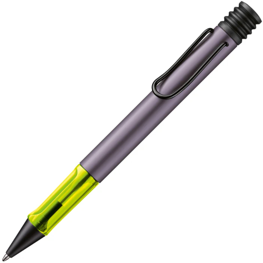 LAMY AL-star aubergine ballpoint pen Special Edition 2025 (ปากกาลามี่ ด้ามสีแดงอมม่วง-ด้ามจับสีเหลืองนีออน คลิปสีดำ)