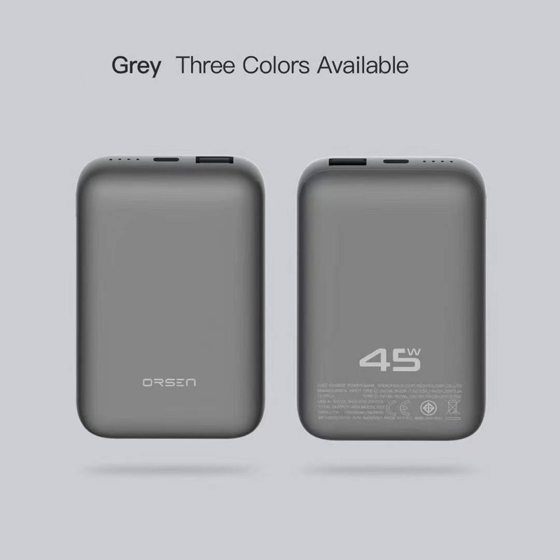แบตสำรอง Orsen Eloop รุ่น E67 พาวเวอร์แบงค์ Power Bank ชาร์จเร็ว PD 45W 10500mAh