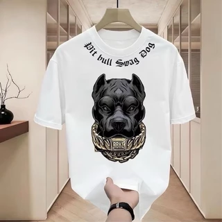 เสื้อยืดคอกลมแขนสั้น พิมพ์ลายตัวอักษรทรงหลวมสไตล์สตรีทวินเทจ เข้ากับทุกการแต่งกายแฟชั่นสําหรับผู้ชาย