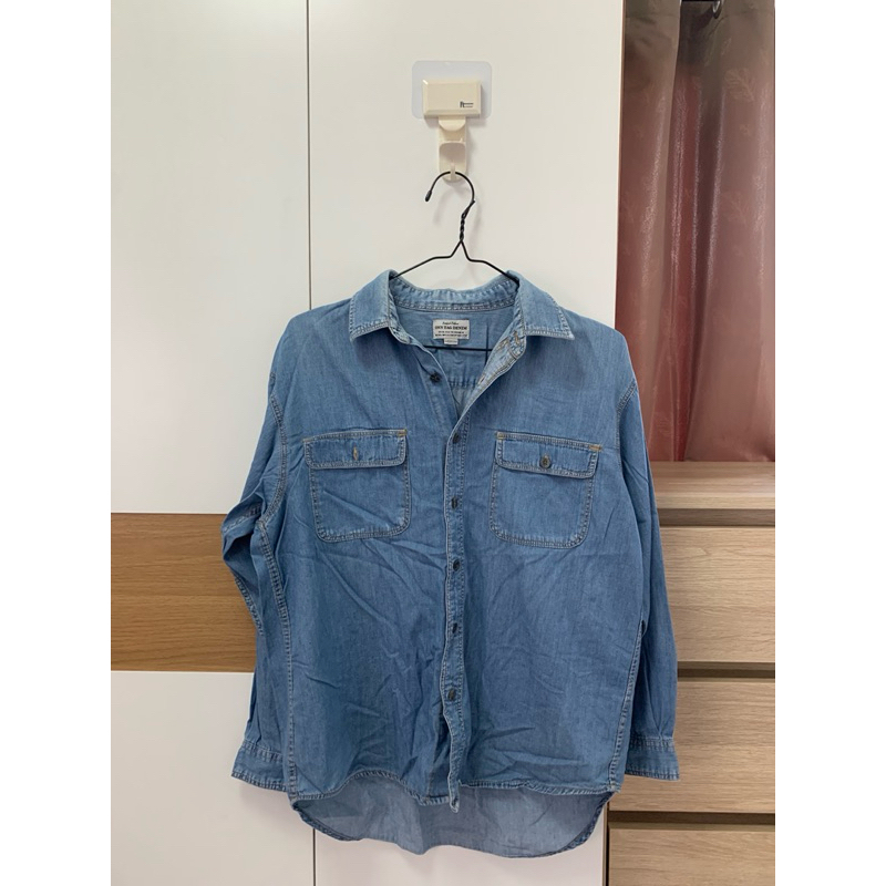 เสื้อเชิ้ตยีนส์ ผ้าบาง ไม่หนา Vintage ONN TAG Denim แท้