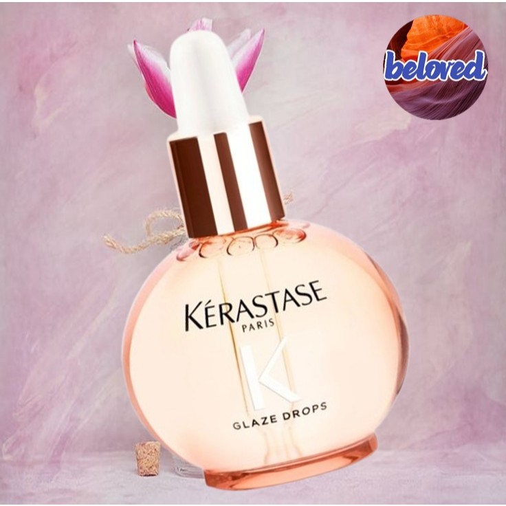 Kerastase Gloss Absolu Glaze Drops 45 ml ออยล์บำรุงผมเนื้อบางเบาให้ความเงางาม กลิ่นกุหลาบป่า