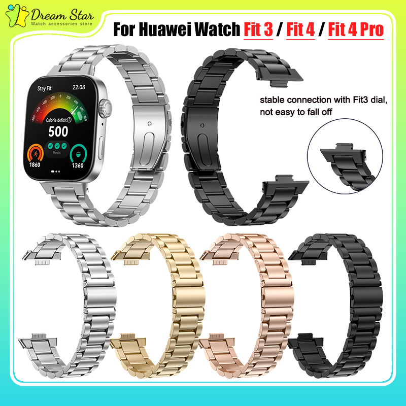 สายสแตนเลส Huawei Watch Fit 3/4/4 Pro ทนทาน ใส่สบาย เปลี่ยนลุคสมาร์ทวอทช์