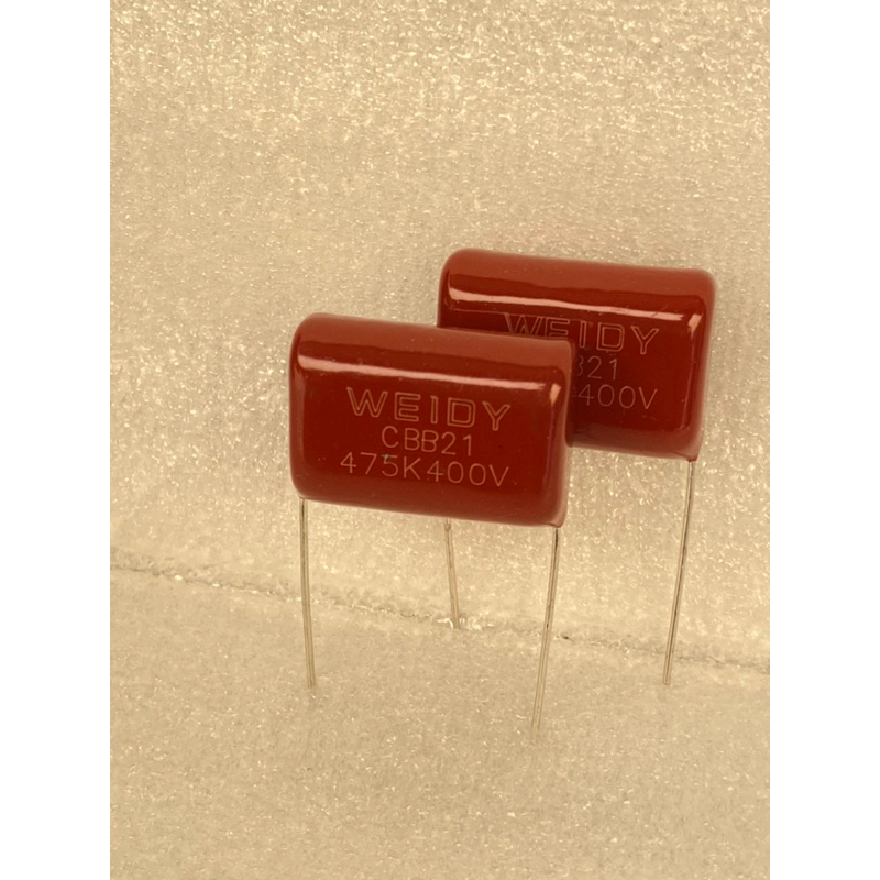 (แพ็ค1ตัว/5ตัว) CBB21 475K400V 4.7UF 400V คาปาซิเตอร์ ไมล่า 4.7UF400V C4.7UF 400V C 4.7UF 400V 475K 