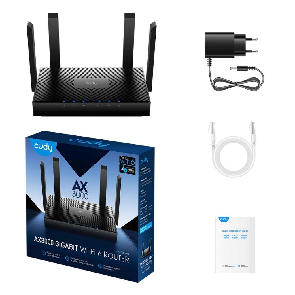 Router CUDY (WR3000) Wireless AX3000 Dual Band Gigabit