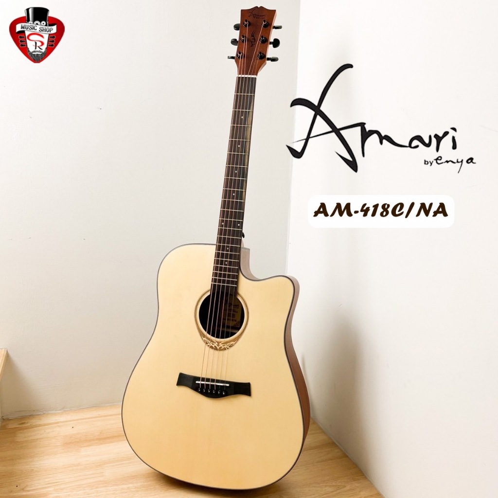 Amari กีต้าร์โปร่ง Amari AM418C ขนาด 41 นิ้วมาตราฐาน Acoustic Guitar Amari AM418C