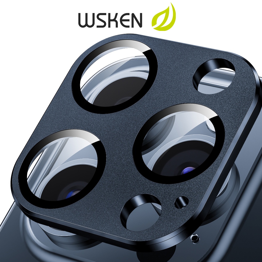 WSKEN ฟิล์มกันรอยเลนส์ เหมาะสำหรับ iphone15Pro 15promax ฟิล์มเลนส์โลหะความละเอียดสูง ติดตั้งง่าย ภาพคมชัด