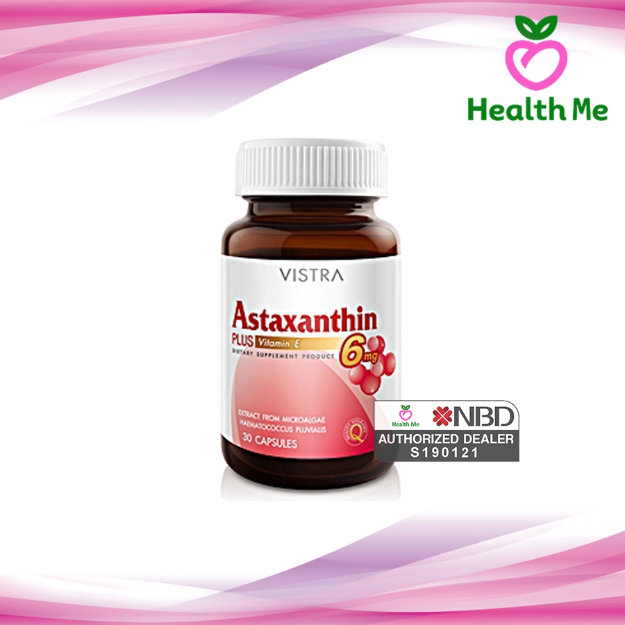 Vistra Astaxanthin 6mg. 30Capsules วิสตร้า แอสตาแซนติน 6มก. 30 แคปซูล