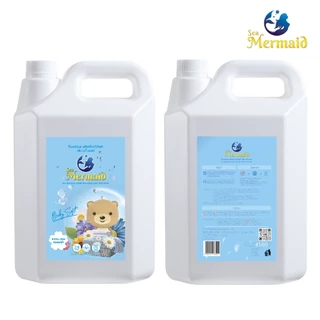 สินค้าพร้อมส่ง ลดใหญ่ท้ายปี SEA MERMAID น้ำยาซักผ้า 4500ml กลิ่น Baby Soft หอมอ่อน สูตรขจัดคราบลึก กำจัดกลิ่นไม่พึงประสง