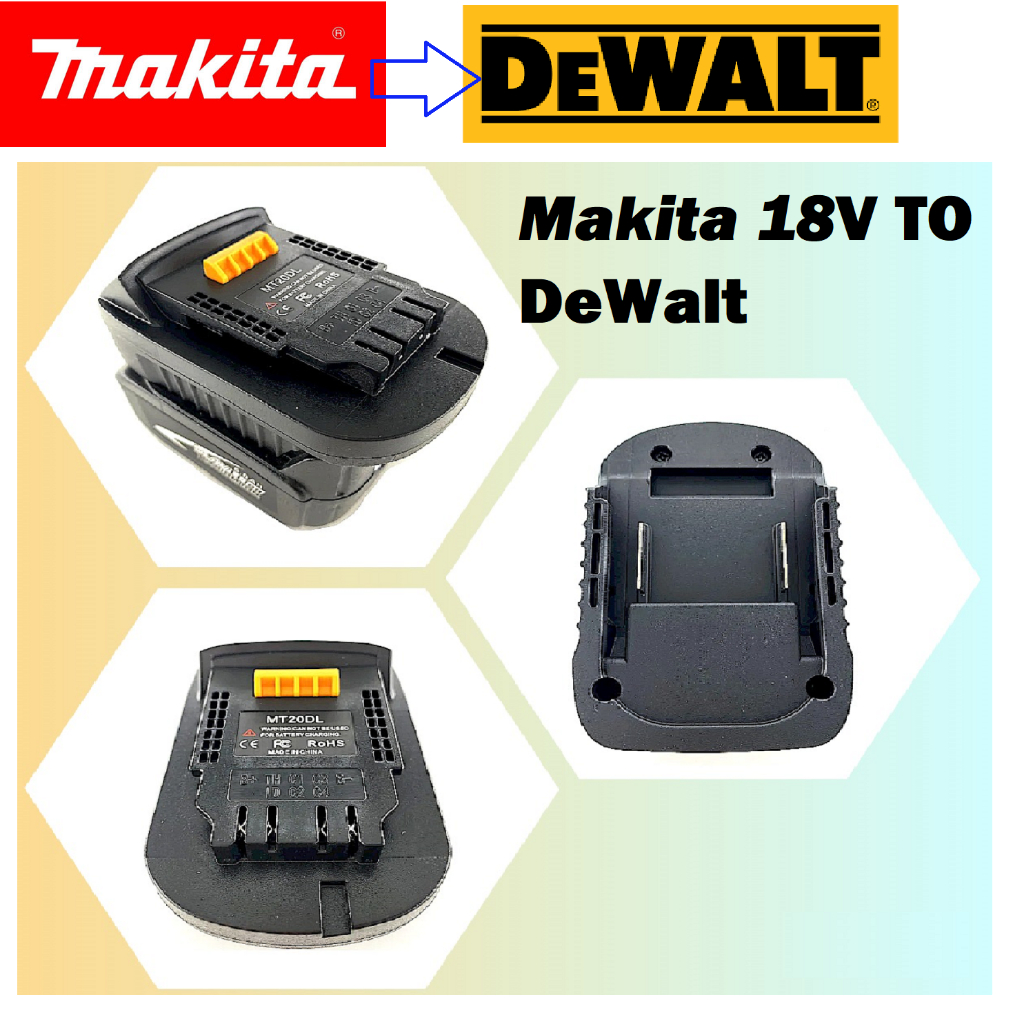 อะแดปเตอร์แปลงแบตเตอรี่สําหรับ Makita 18V สวิทช์ Dewalt Mt20Dlสําหรับ เครื่องมือ Makita Bl1830 Bl1860 Bl1815 สินค้าในไทย
